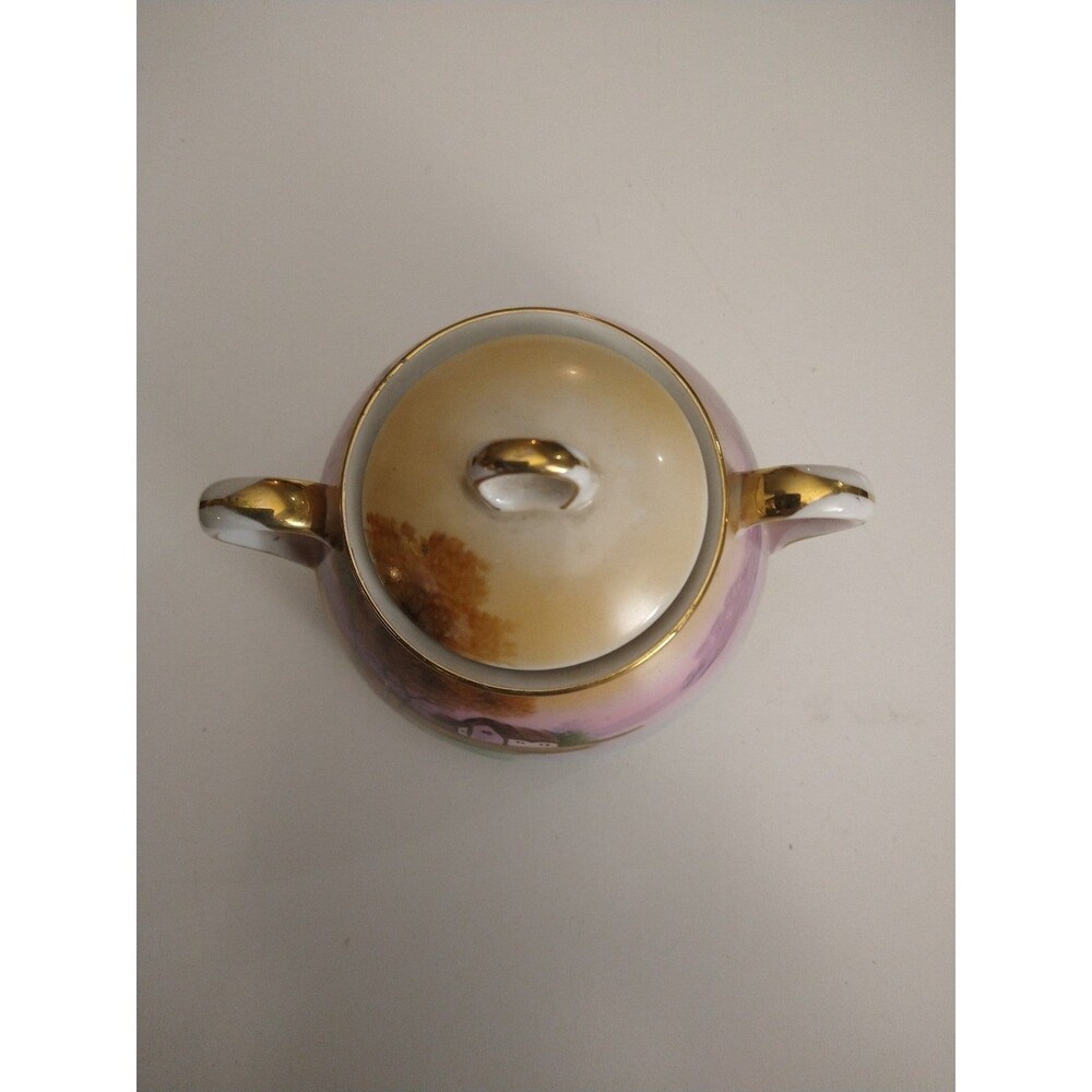 Vintage Hand painted Porcelain sugar dish - Picture 5 of 9